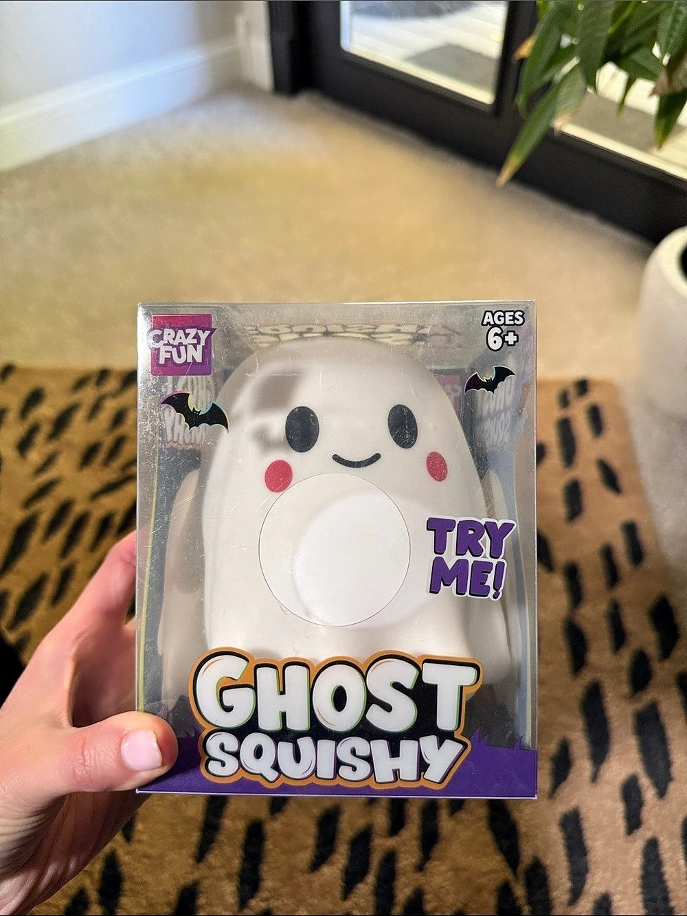 Crazy Fun BOY Ghost Squishy Toy NWT